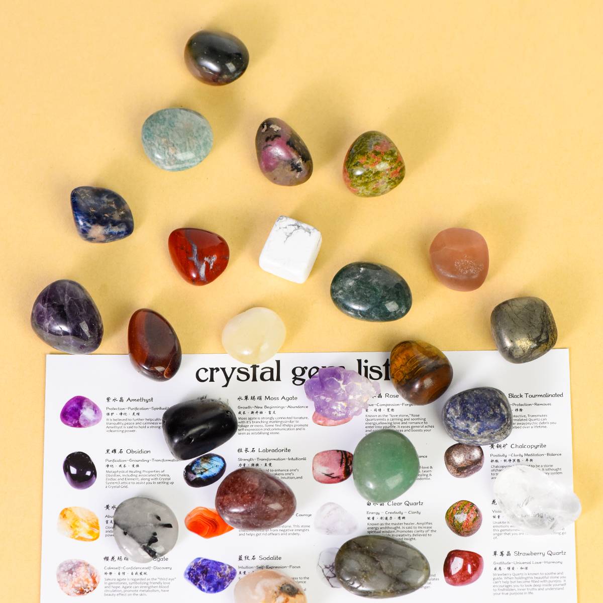 Bring Nature Home — 24-Day Natural Crystal Blind Box (Raw, Tumbled & Carved Specimens)