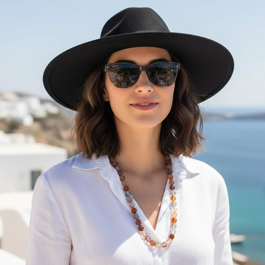 Model with jewelry